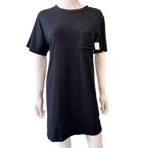 LUSH NORDSTROM Women's Black Twist Back T-Shirt Mini Dress Size S